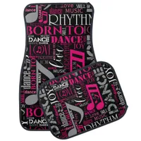 Born to Dance Pink ID277 Car Floor Mat