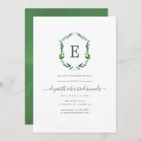 Greenery Laurel Crest Bridesmaid's Luncheon Invitation
