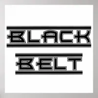 Martial Arts Black Belt Poster