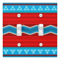 Southwest River Canyon Geometric Red Turquoise Light Switch Cover