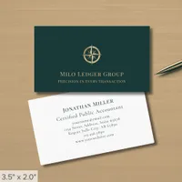 Luxury Compass Logo Business Card