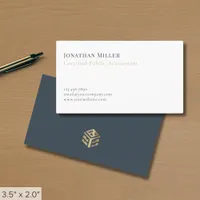 Certified Public Accountant Simple Professional Business Card