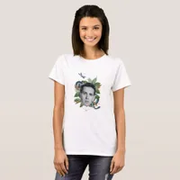 Man a Snake Vintage Collage T-Shirt