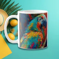 Abstract Colorful Parrot  Coffee Mug