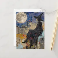 A Witch Collage Postcard