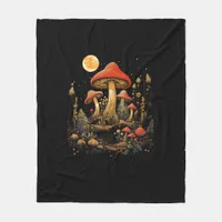 Cottagecore Mushroom Cottagecore Aesthetic Goblinc Fleece Blanket