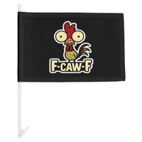 F-Caw-F Classic Vintage Graphic Car Flag