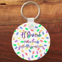 Ally in purple | pastel rainbow sprinkles keychain