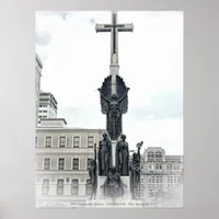 Citizen War Memorial Statue, Christchurch New Zeal Poster