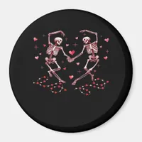Skeletons Holding Hands Heart Valentines Day Desig Magnet