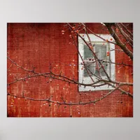 Berries and Barn Poster