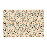 Calico Cats Naive Art Style Pet Placemat