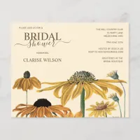 BUDGET Sunflower Yellow Bridal Shower Invite