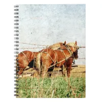 Ready For Work, Two Draft Horses Notebook