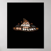 Eat Drink And Be Spooky Essential Vintage Style Poster