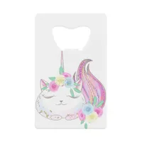 Cute Caticorn Credit Card Bottle Opener