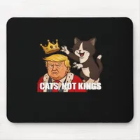 No Kings Anti Cats Funny Classic Style Mouse Pad