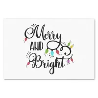 merry and bright holiday lights tissue paper