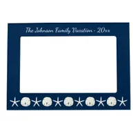 Beach Nautical Navy Blue Magnetic Frame