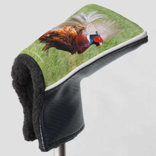 Profile of a Ring-Necked Pheasant Golf Head Cover