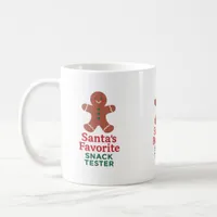 Christmas quote funny snack tester gingerbread man coffee mug