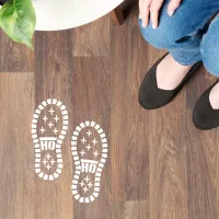 Santa Footprints Christmas Boots Floor Decals