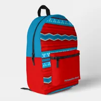Southwest River Canyon Red urquoise Personalized Printed Backpack