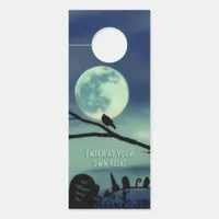 Sweet Darkness Gothic Full Moon Eerie Graveyard Door Hanger