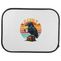 Gothic Raven Funny Halloween F Caw F Coffee Car Floor Mat