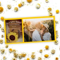 Sunflower and Horseshoe Country Western Wedding Save The Date