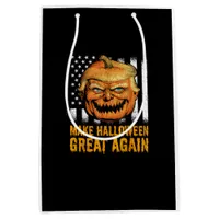 Funny Usa Trumpkin Make Halloween Great Again Medium Gift Bag