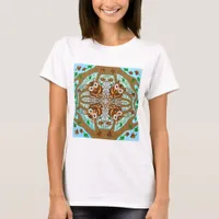 Hand Drawn Owl Mandala Artwork   T-Shirt