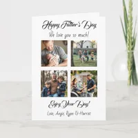 Personalized Four Photo Template Father's Day