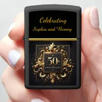 Golden Flourish: 50th Anniversary Design Zippo Lighter