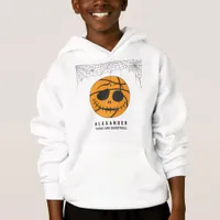 Halloween Basket Ball Trick or Basketball Birthday Hoodie