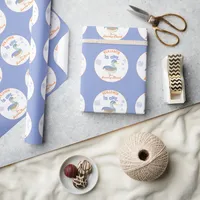 One Lucky Duck &  Bubbles First Birthday Pastel  Wrapping Paper