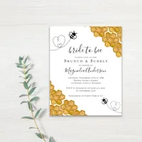 Budget Bride to Bee Bridal Shower Invitation