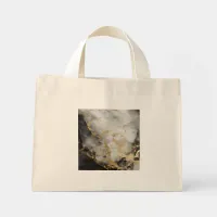 Gold, Black & White Marble | Mini Tote Bag