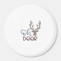 Oh Deer Retro Classic Design  Magnet