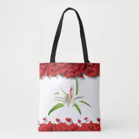 Gorgeous Elegant Lily Glamorous Hearths Tote Bag