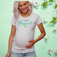 I got pregnant Matching baby announcement T-Shirt