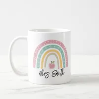 back School Rainbow Teacher Life Coffee Mug