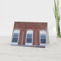 Old Legion Building in Brighton, Iowa Card