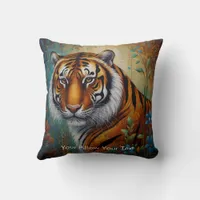 The Jungle's Flame Throw Pillow