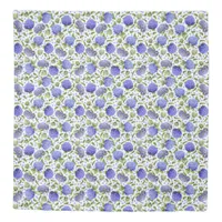 Blue Hydrangeas All Over Pattern Queen Duvet Cover