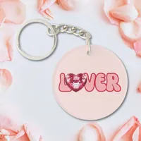 Keychain with Heart and Love Design