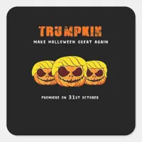 Trumpkin - Make Halloween Great Again Classic Square Sticker