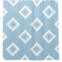 Shower Curtain - White Diamond with Center Star