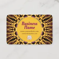 Earthy Tribal Batik Mandala Vibe Business Card