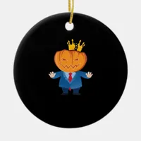 No Kings - Trumpkin Pumpkin Classic Ceramic Ornament